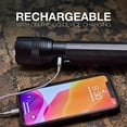 thumbnail image 4 of Energizer TAC R 1000 LED Tactical Flashlight, Bright Rechargeable Flashlight for Emergencies and Camping Gear, Water Resistant Flashlight, USB Included, Pack of 1, Black, 4 of 7
