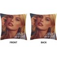 thumbnail image 2 of Margot Robbie Pillow Covers 18 X 18 Inch Decorative Throw Cushion Cases Home for Furniture Bench Sofa, 2 of 6
