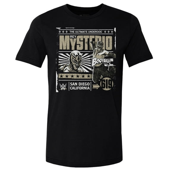 Men's 500 Level Black Rey Mysterio Comic T-Shirt