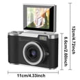 thumbnail image 4 of 48MP Vlogging Camera with 180° Flip Screen, HD Digital Camera for YouTube Live Stream, 8X Zoom, Compact Point & Shoot for Beginners Travel, 4 of 13
