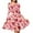 Love Heart Pink, variant on FKELYI Size XS Slip Dresses for Valentine's Day Comfortable Heart Print Swing Twirl Skater Dress Lightweight Sleeveless Dress for Women