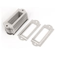 thumbnail image 4 of 59mm x 23mm File Drawer Label Tag Name Card Holder Silver Tone 30Pcs, 4 of 4