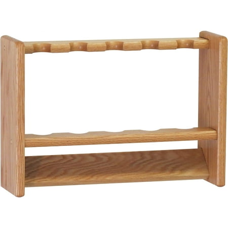 5 Light Oak Fishing Rod Rack