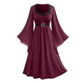 thumbnail image 2 of Fewfanhot Women Dresses Plus Size Renaissance Dress for Women Medieval Fairy Halloween Dress, 2 of 8
