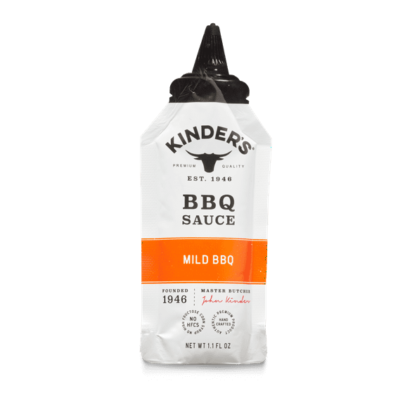 Kinder's Fire Roasted Jalapeno Hot Sauce for Dipping Barbecue, 1.1 oz