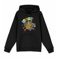 thumbnail image 4 of Scooby-Doo Zoinks Ruh Roh Adult Black Long Sleeve Hoodie-XS, 4 of 7