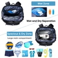 thumbnail image 2 of Mochila de playa VIGEGARI impermeable a prueba de arena con compartimento para zapatos, 2 of 8