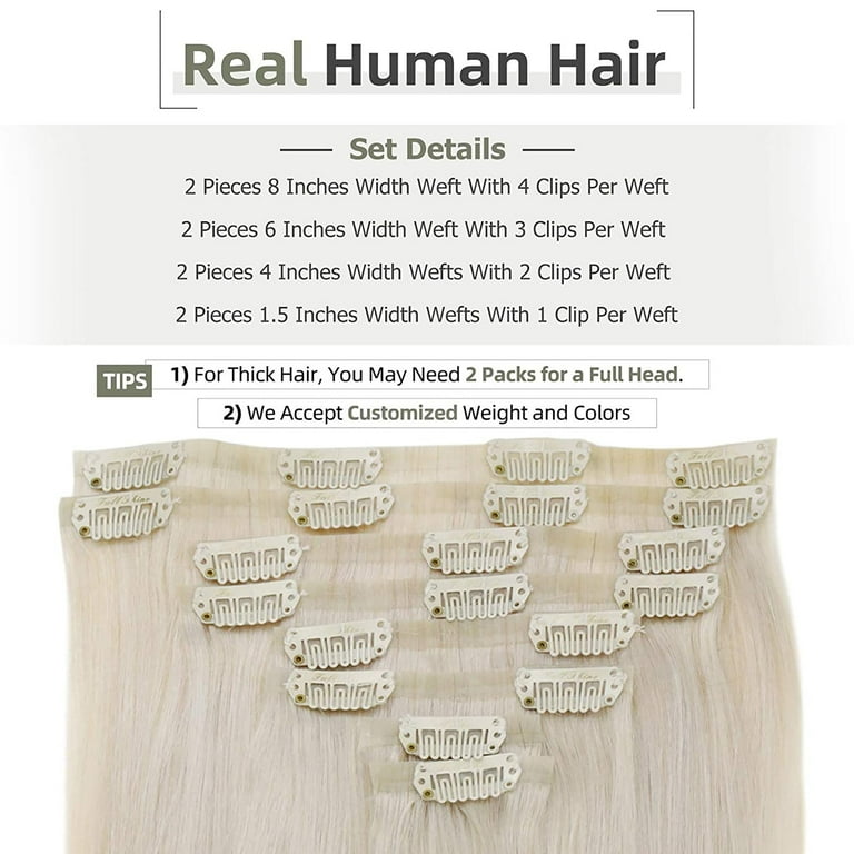 Platinum human hair 8 in 1 cheap