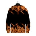 thumbnail image 6 of Leesechin Men's Long Sleeve Flame Print Hooded Pullover Tie Pocket Top Hooded Sweatshirt, 6 of 6