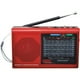 Supersonic Portable AM/FM Radio, Red, SC-1080BT-RED - Walmart.com