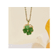 thumbnail image 4 of Collar De Plata 925 Colgante Oro Trébol De Cuatro Para Mujer Xtellar verde, 4 of 4