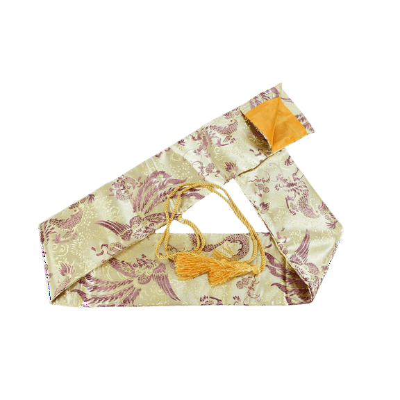MAKOTO Synthetic Silk Handmade Sword Bag Pheonix on Gold Style 202