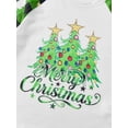 thumbnail image 6 of Family Christmas Matching Pajamas Set Long Sleeve Tops with Plaid Pants, 6 of 10