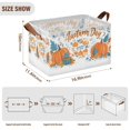 thumbnail image 7 of Yayeee Foldable Storage Basket for Shelves with Handles Set of 2 Waterproof Cloth Bins, Big Pumpkins, 7 of 7