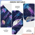 thumbnail image 6 of FORMRS Kids Pajama Pants with Pockets Size 13-14Y Boys Lounge Sleep Bottoms, Dark Blue Jellyfish Pattern, 6 of 8
