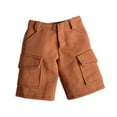 thumbnail image 4 of Figura de acción Pantalones cortos Vestir Coleccionable Casual Miniatura Ropa Atuendo Marrón, 4 of 9