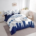 thumbnail image 2 of 7 Pcs Comforter Set Twin Size,Football Player Bed in a Bag with Flat Sheet and Fitted Sheet and Adults,Sports Bedding Set with Pillowcase and Sham(Indianapolis), 2 of 5