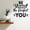 Black, variant on VWAQ Be Yourself Because You are The Perfect You Wall Decal Inspirational Decor - 15"H X 15"W SILVER