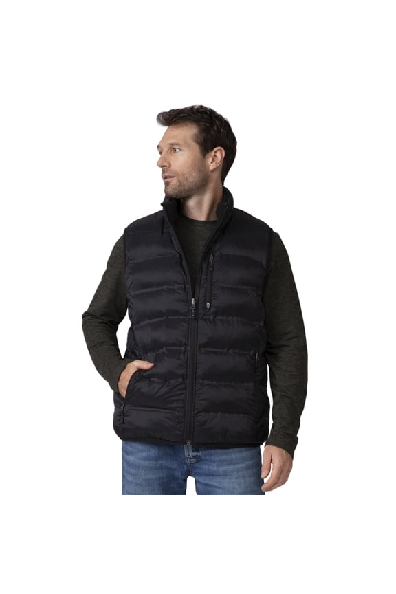 Men's Pine Creek Quilted Reversible Vest Black XL