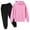 Pink, variant on Cethrio Boys Girls Outfit Sets, Hooded Long Sleeve Hoodies and Sweatpants Sets Black Size 5-6T