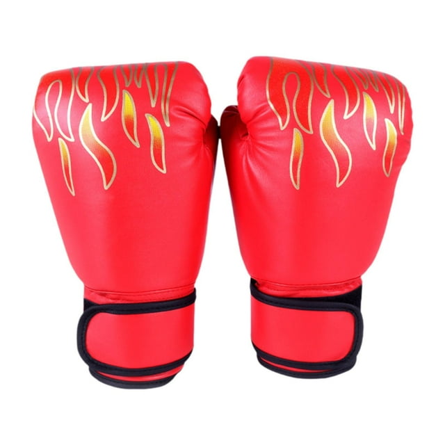 Guantes de boxeo Mittanes ergonómicos cómodos para entrenamiento de kickboxing de combate Rojo y niños
