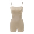 thumbnail image 5 of Gtoiithly Strapless Shapewear Bodysuit for Women Under Dress Seamless Lifting Full Coverage Jumpsuit Tops Khaki M, 5 of 5