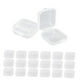 thumbnail image 5 of 20x Contenedores de almacenamiento cuadrados pequeños, Mini joyero organizador Estuche de almacenamiento transparente para hardware, 5 of 7