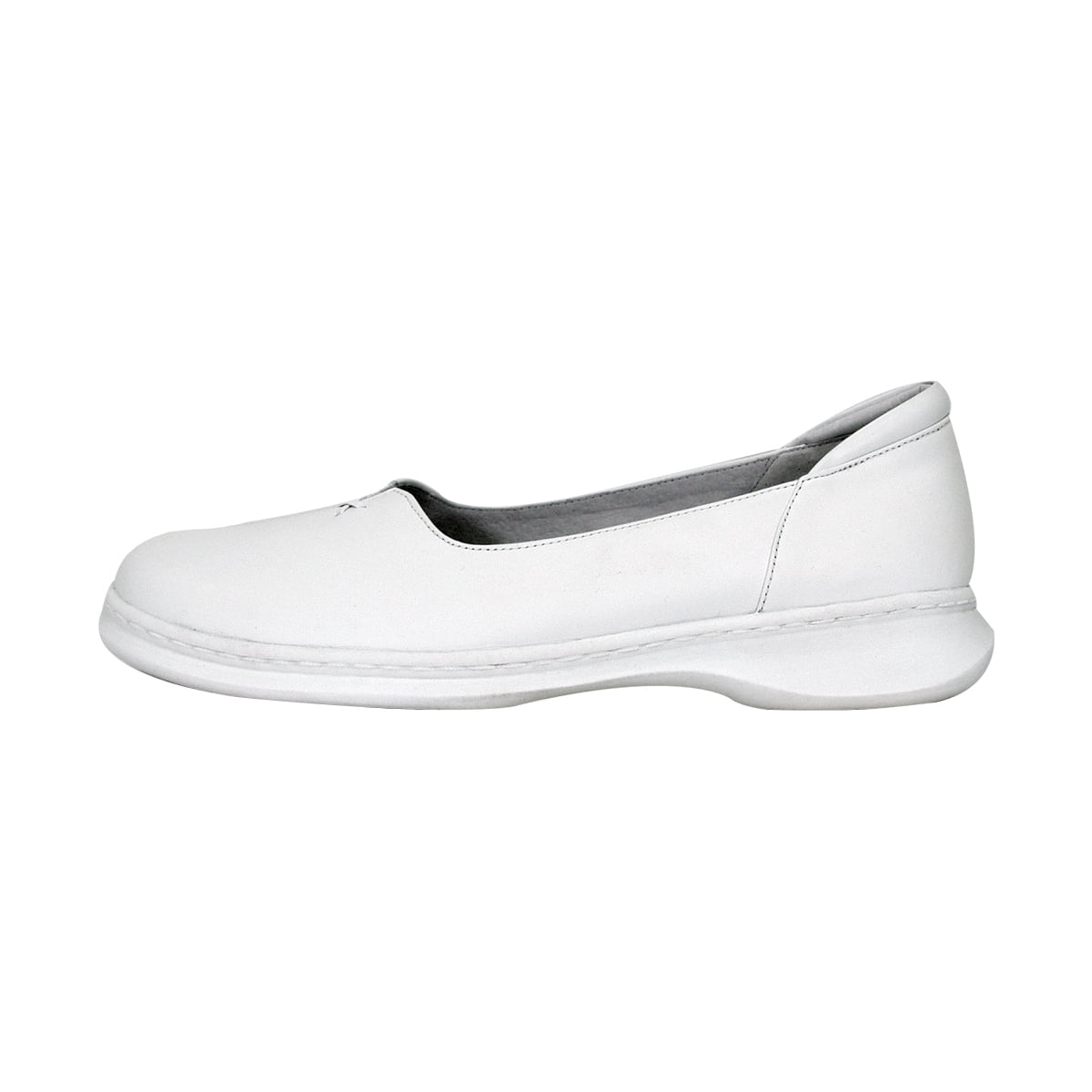 24 HOUR COMFORT Kallie Wide Width Professional Sleek Shoe WHITE 5