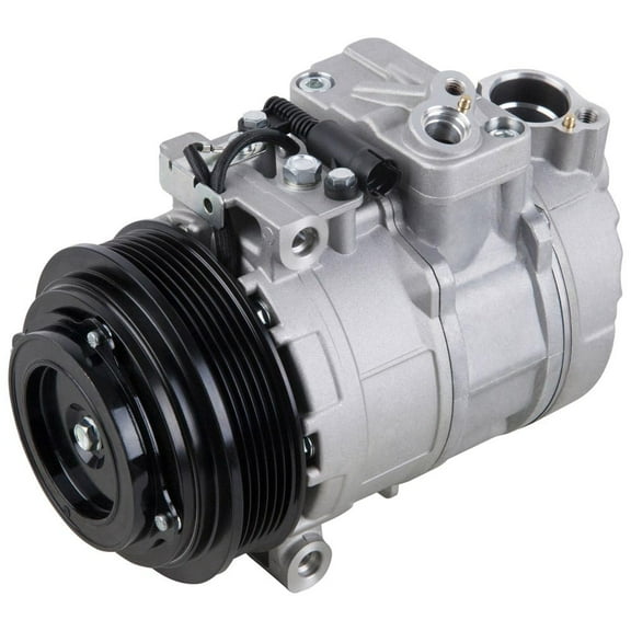 AC Compressor & 6-Groove A/C Clutch For Mercedes ML320 E320 S430 C280 E430 ML430 SLK230 CLK320 Replaces 7SBU16C - BuyAutoParts