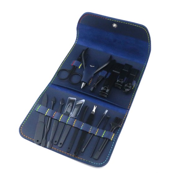 LC LICTOP 16Pcs Nail Clippers Set Women Manicure Tools Pedicure Kit with Portable PU Leather Sheath
