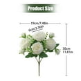thumbnail image 2 of Indoor Artificial Rose Bush, Height 11.8", Roses Artificial Flowers Fake Roses Faux Silk Flower for Home Wedding Party Garden Floral Decor, Table Decoration, 2 of 5