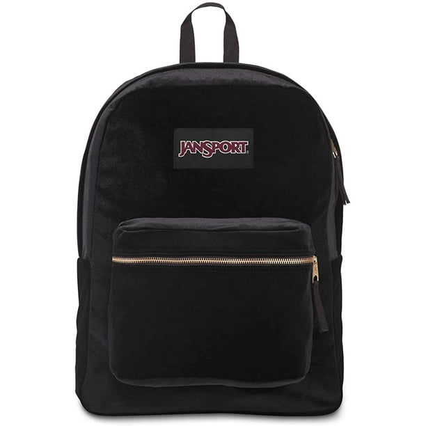 JanSport JanSport SuperBreak Velvet Backpack Black Velvet Walmart