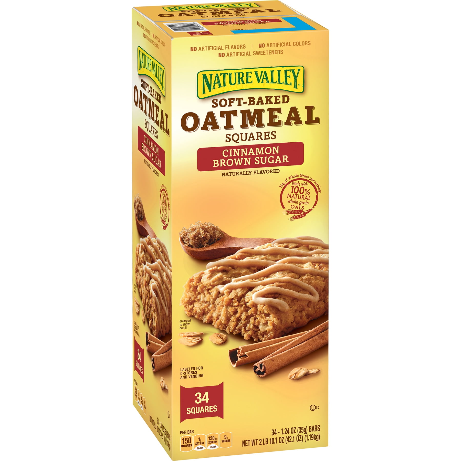Nature Valley SoftBaked Oatmeal Squares Cinnamon Brown Sugar Walmart