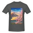 thumbnail image 4 of Bingfone Cherry Blossoms Men'S Loose Fit Short-Sleeve Pocket T-Shirt, 4 of 7