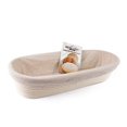 thumbnail image 1 of (14x6 inch) Oval Proofing Basket Set by Bread Story Oval Banneton Brotform Handmade Unbleached Natural Cane Bread Baking Kit with Cloth Liner - Course, 1 of 2