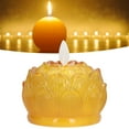 thumbnail image 1 of Luces LED De Linterna De Loto, Elegante Luz Amarilla De Moda, Luz De Meditación Para Casa De Té, Sala De Yoga Para Meditación, Templo Budista, 1 of 7