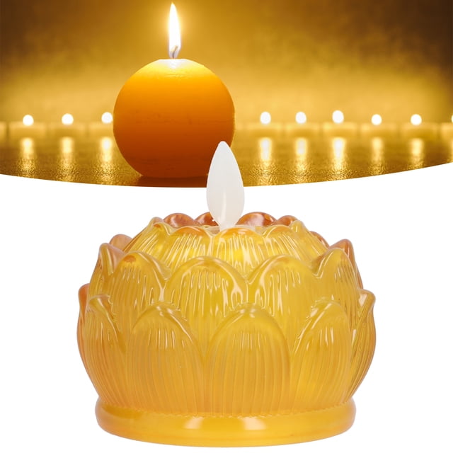 Luces LED De Linterna De Loto, Elegante Luz Amarilla De Moda, Luz De Meditación Para Casa De Té, Sala De Yoga Para Meditación, Templo Budista