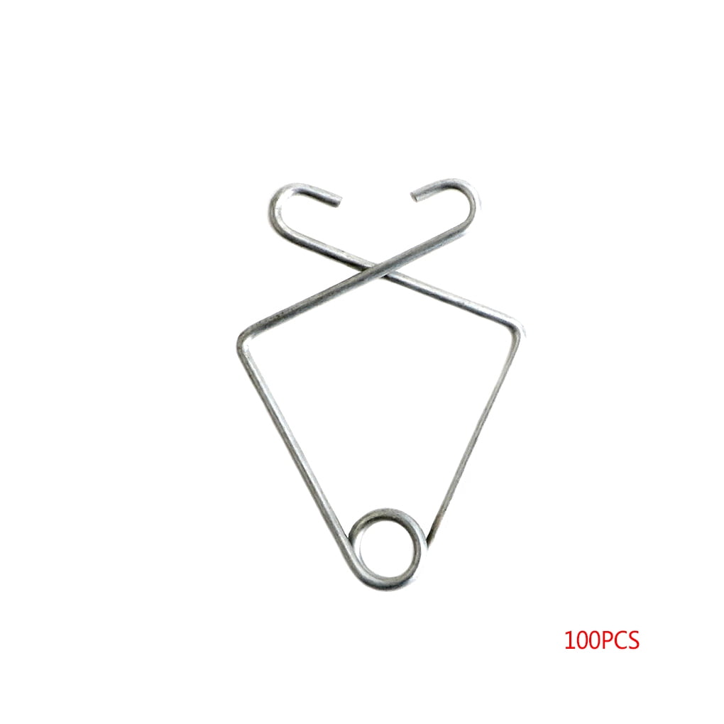 LOT OF 100 Drop Ceiling Metal Wire Hanger Hook Suspended Grid Track Pinch Clip 3 