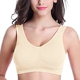 thumbnail image 2 of Yammkia Sports Bra with Padding Womens Y-Back Racerback Longline Sports Bra Padded Scoop Neck Workout Crop Tank Top with Built in Pads (Light Yellow,XXL), 2 of 4