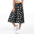 thumbnail image 2 of XAOFW Wide Leg Pants For Women Fashionable Printed Elastic Waist Thin Trousers High Waisted Skirt Pants Breathable Bottoms XL, 2 of 3