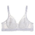 Womens Sports Bras Women's Gathering lace without steel ring to take in