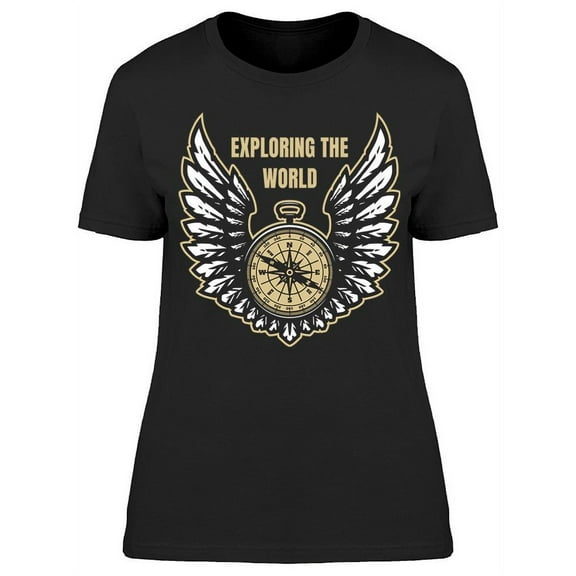 Wing Clock: Exploring The World T-Shirt Women -Image by Shutterstock, Female XX-Large
