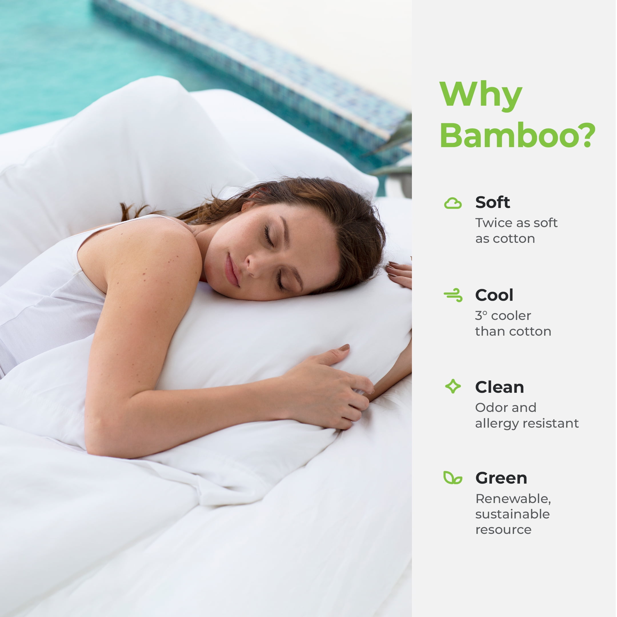 Cariloha Resort Bamboo Viscose 4-Piece Bed Sheet Set - Cooling, Odor-Resistant, Sustainable, Hypoallergenic, Soft and Durable - Flat and Fitted Sheets and Two Pillowcases - Queen - Harbor Gray