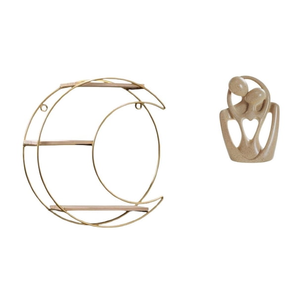 Estante De Pared Multifuncional Moderno Con Estatua Abstracta De Pareja, Escultura Creativa De Resina Para Estantería, Cafetería, Escritorio, Coleccionable, Trofeo, Decoración, Ahorro De