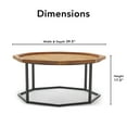 thumbnail image 3 of Finch Grayson Wood and Metal Coffee Table, Natural, 3 of 8
