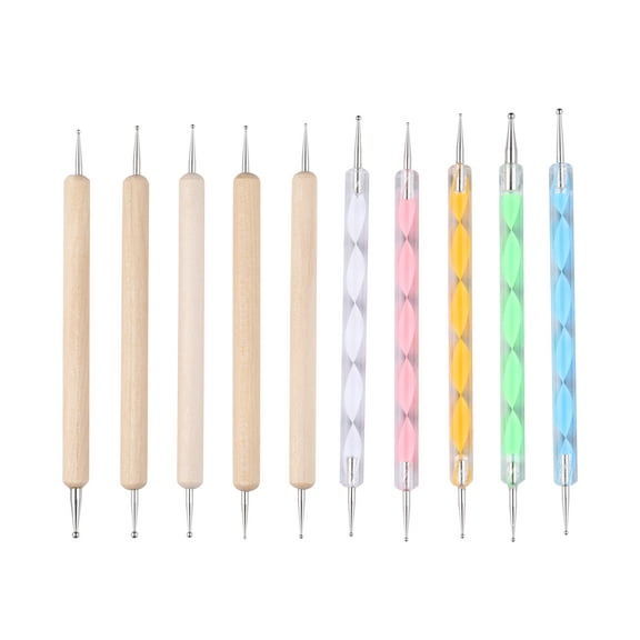 10 PCS Dotting Tools Set  Kit for Nail Art Supplies Tool Pens for Painting