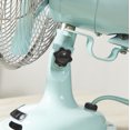 thumbnail image 5 of Better Homes & Gardens 8" 3-Speed Mint Retro Metal Tiltable-Head Oscillating New Table Fan, 5 of 8
