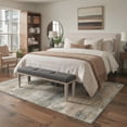 thumbnail image 2 of KUETH 8x10 Area Rug Abstract Brown Sandy, Machine Washable Vintage Distressed Throw Rug with Non-Slip Gripper, Modern Aesthetic Carpet for Bedroom Living Room, 2 of 6
