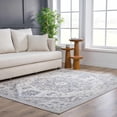 thumbnail image 6 of Hauteloom Bakir Living Room, Bedroom Area Rug - Traditional - High Pile - Gray, Blue - 7'9" x 9'6", 6 of 15