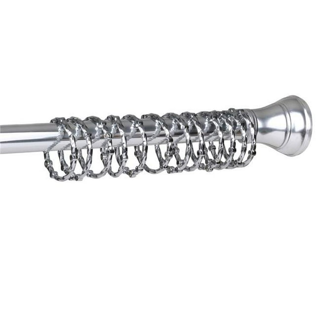 Utopia Alley HK5SS Eternity Never Rust Rustproof Zinc Shower Curtain Rings for Bathroom Shower Rods Curtains, Chrome - Set of 12